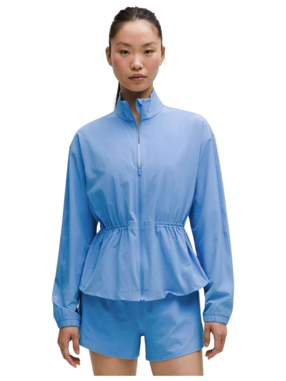 Lululemon UV-Protective Cinch-Waist Running Jacket in Pool Party
